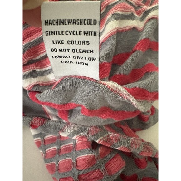 Habitat Clothes Tunic Top Size M Pink Gray Flared Swing Tank Sleeveless Cowl - Picture 12 of 15